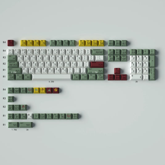 Star Wars Boba Fett - 129 Keycap Set Cherry Profile For MX Switches